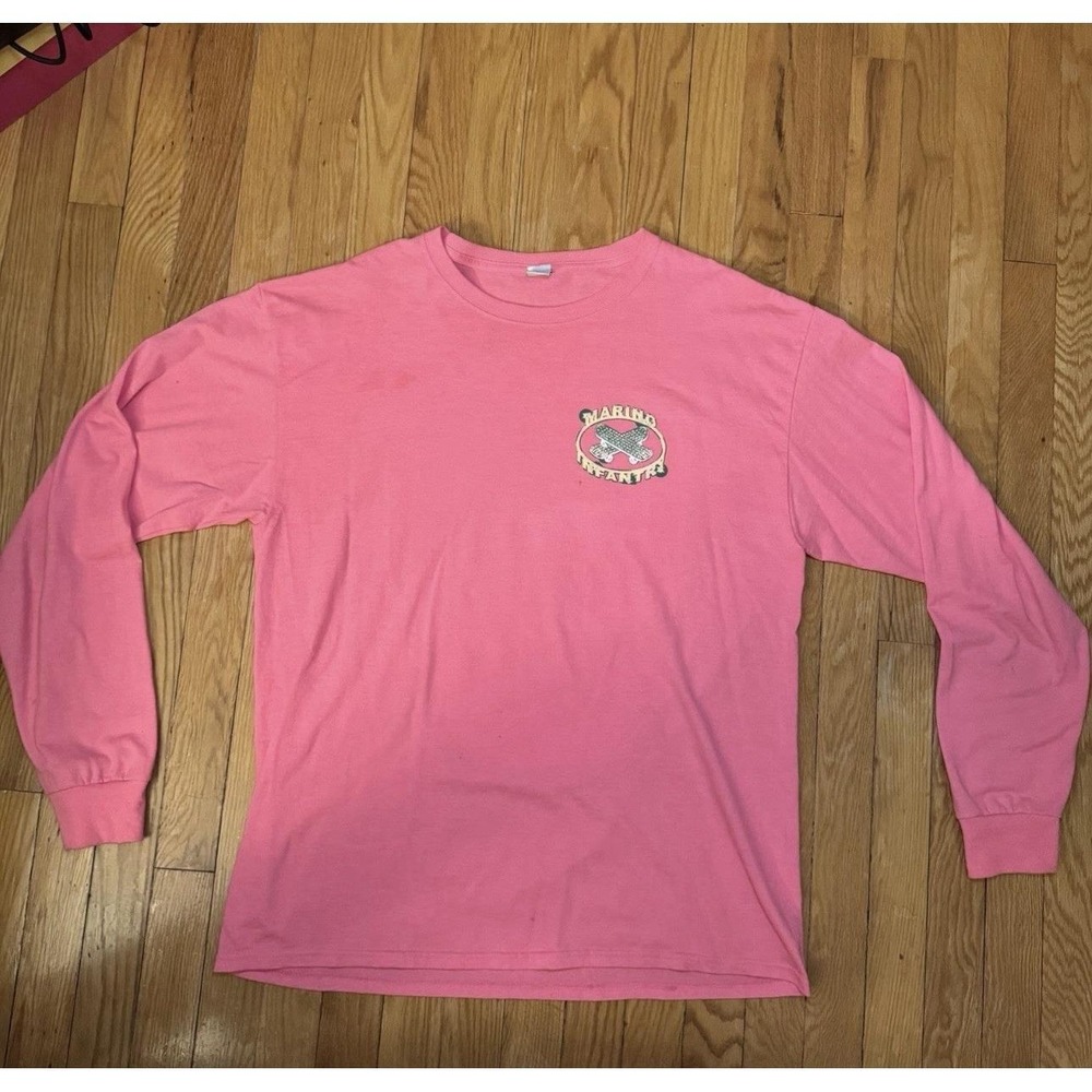 Marino Infantry Sweatshirt Men L  Organic Cotton Graphic Pullover Crewneck Vtg